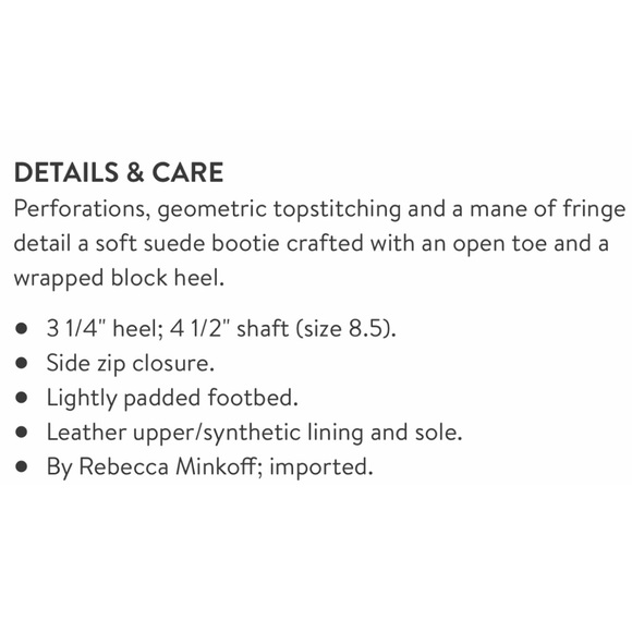 HP NWT Rebecca Minkoff Kid Suede Bootie - Picture 8 of 8